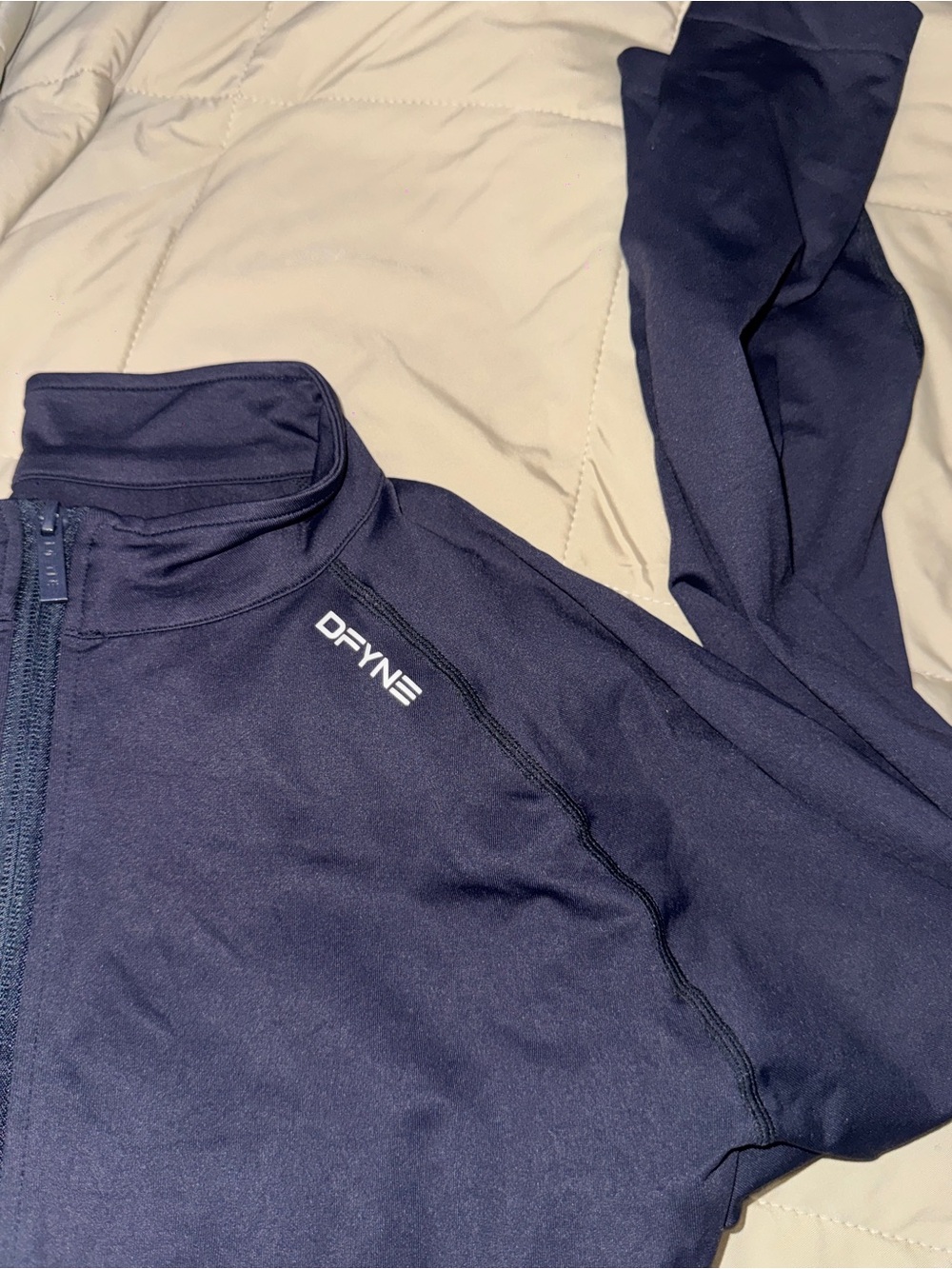 DFYNE Navy Full-Zip Women's Athletic Jacket
